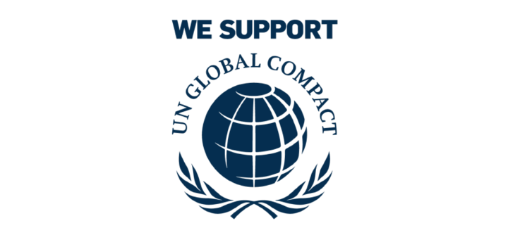 Logo: We support UN global compact