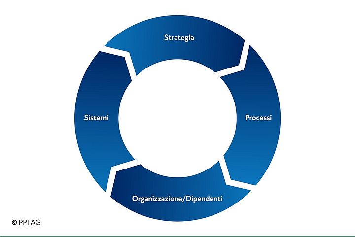 Grafico dei singoli campi d'intervento nell'area dell'Eccellenza Operativa Immagine dell'icona